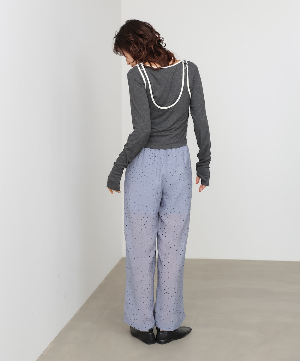 ウエストフリルドットパンツ