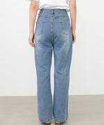 【サイズ展開あり】ストレートダメージデニムパンツ