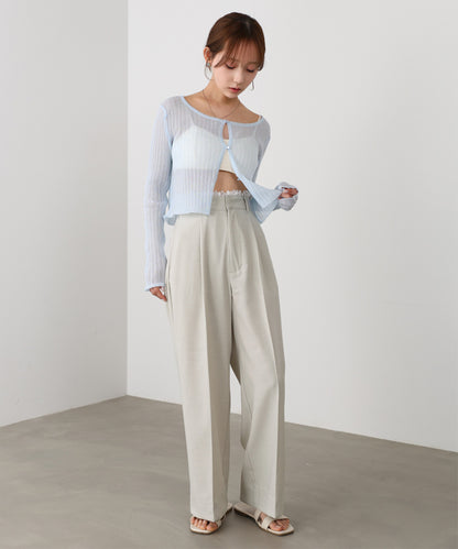 【サイズ展開あり】ウエストレースパンツ