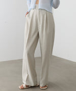 【サイズ展開あり】ウエストレースパンツ