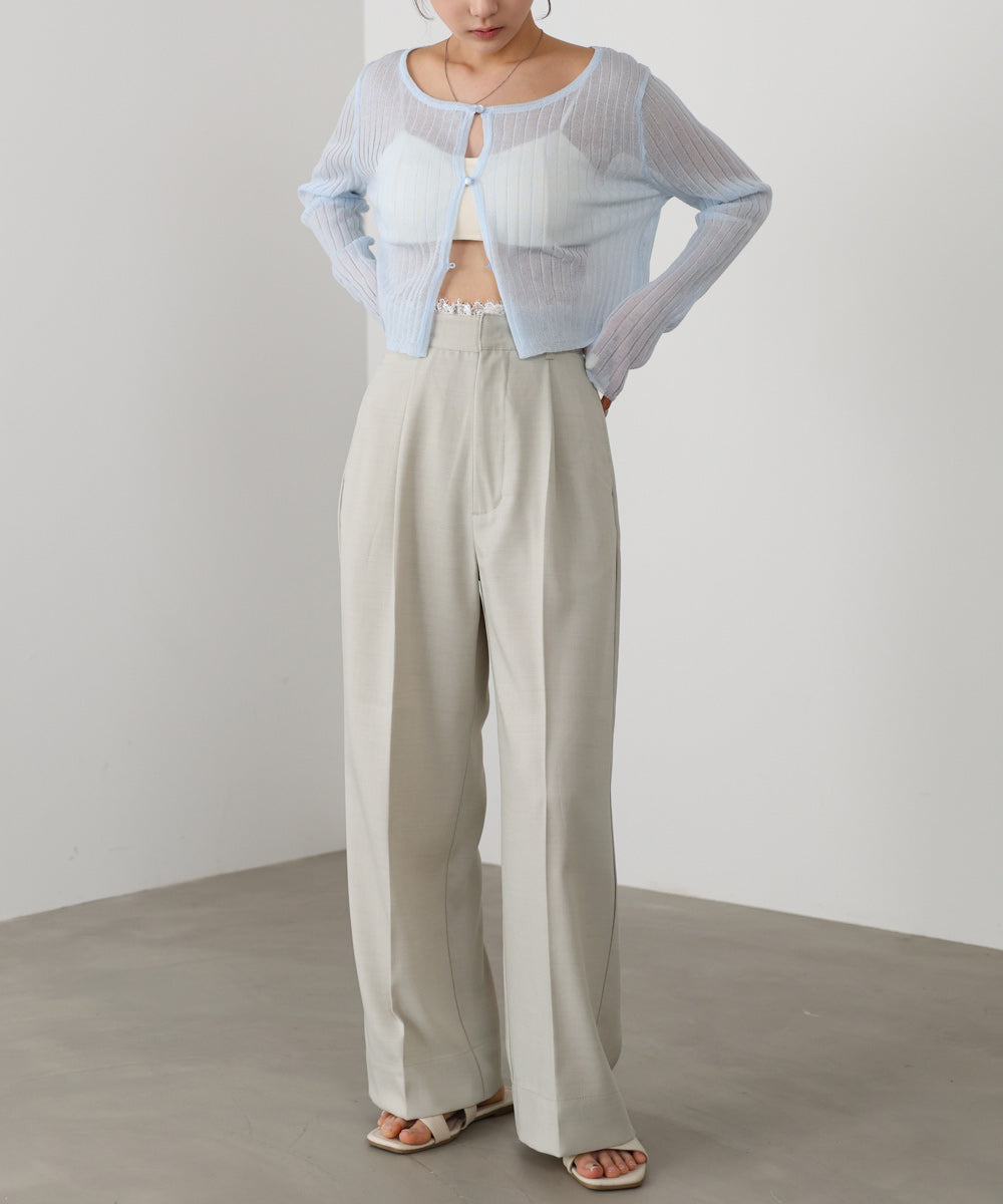 【サイズ展開あり】ウエストレースパンツ