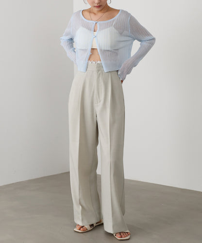 【サイズ展開あり】ウエストレースパンツ