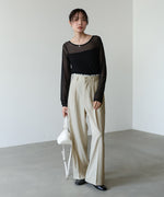 【サイズ展開あり】ウエストレースパンツ