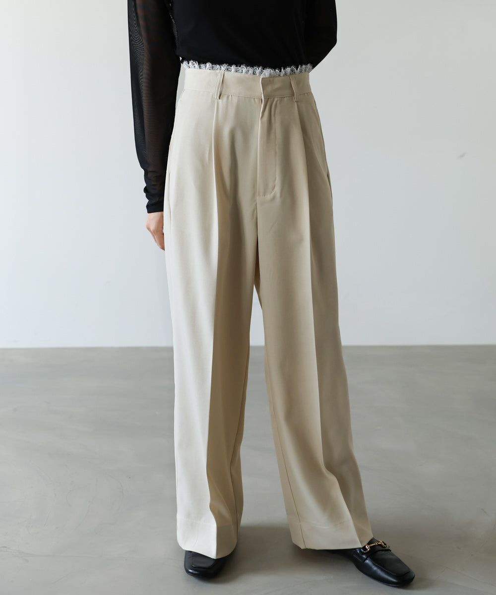 【サイズ展開あり】ウエストレースパンツ