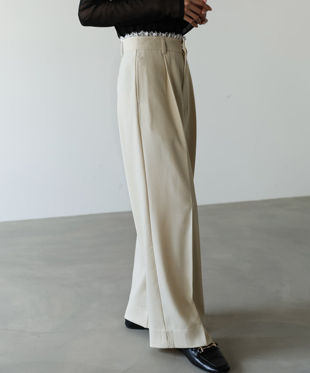 【サイズ展開あり】ウエストレースパンツ