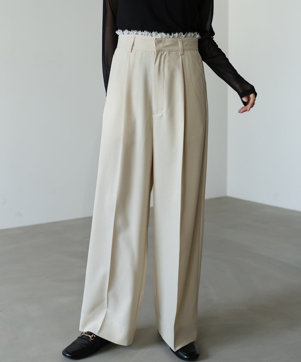 【サイズ展開あり】ウエストレースパンツ