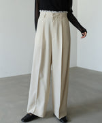 【サイズ展開あり】ウエストレースパンツ