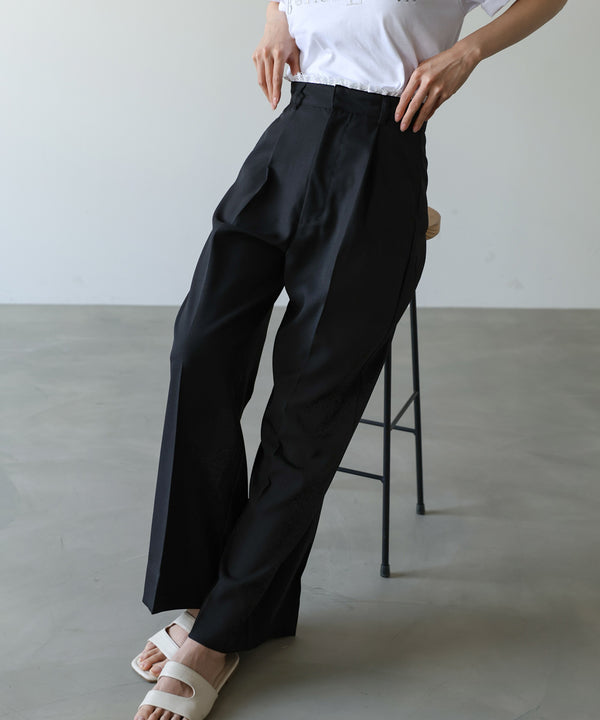 【サイズ展開あり】ウエストレースパンツ