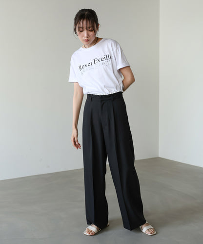 【サイズ展開あり】ウエストレースパンツ