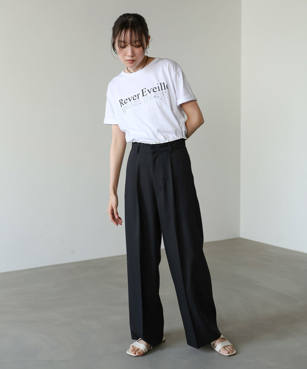 【サイズ展開あり】ウエストレースパンツ