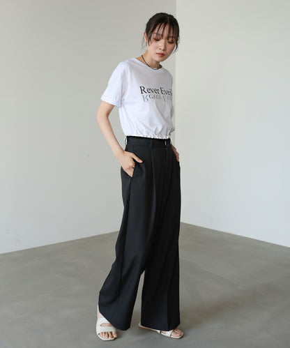 【サイズ展開あり】ウエストレースパンツ