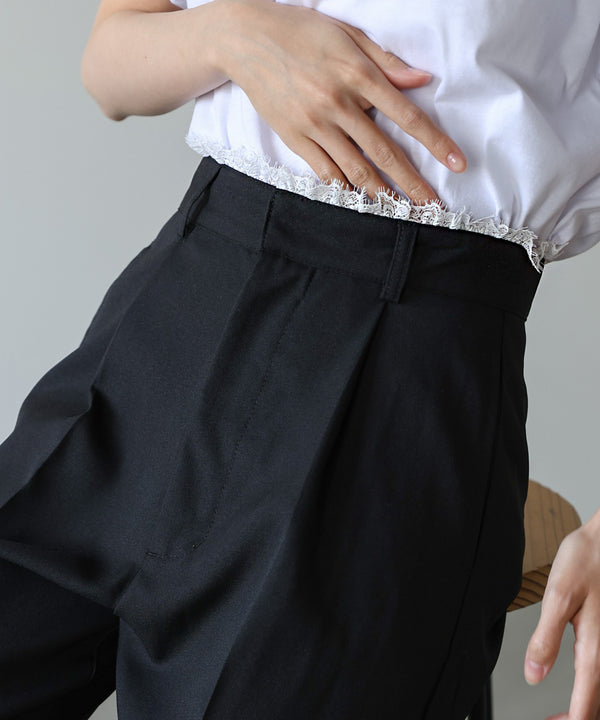 【サイズ展開あり】ウエストレースパンツ