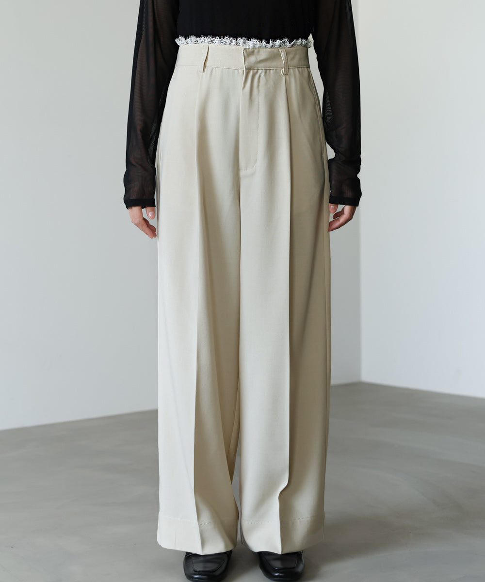 【サイズ展開あり】ウエストレースパンツ