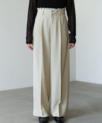 【サイズ展開あり】ウエストレースパンツ