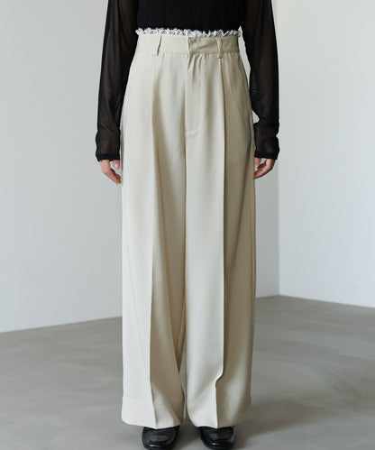 【サイズ展開あり】ウエストレースパンツ