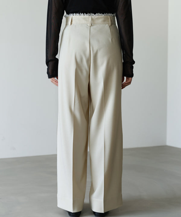 【サイズ展開あり】ウエストレースパンツ