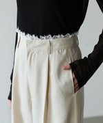 【サイズ展開あり】ウエストレースパンツ