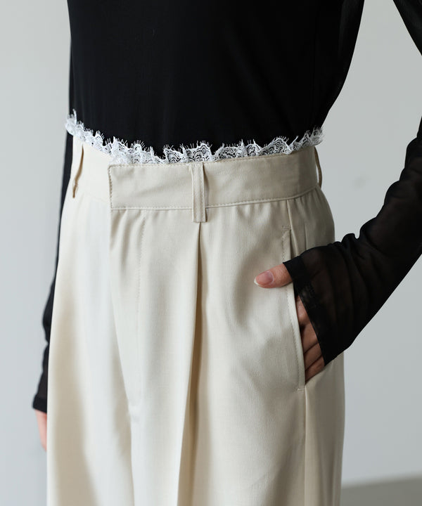 【サイズ展開あり】ウエストレースパンツ