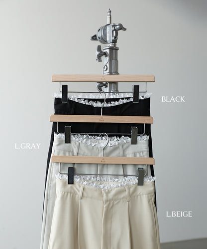 【サイズ展開あり】ウエストレースパンツ