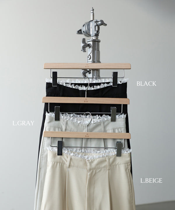 【サイズ展開あり】ウエストレースパンツ