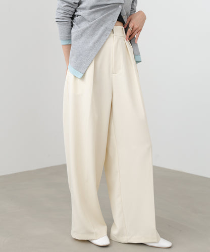 ツータックワイドパンツ