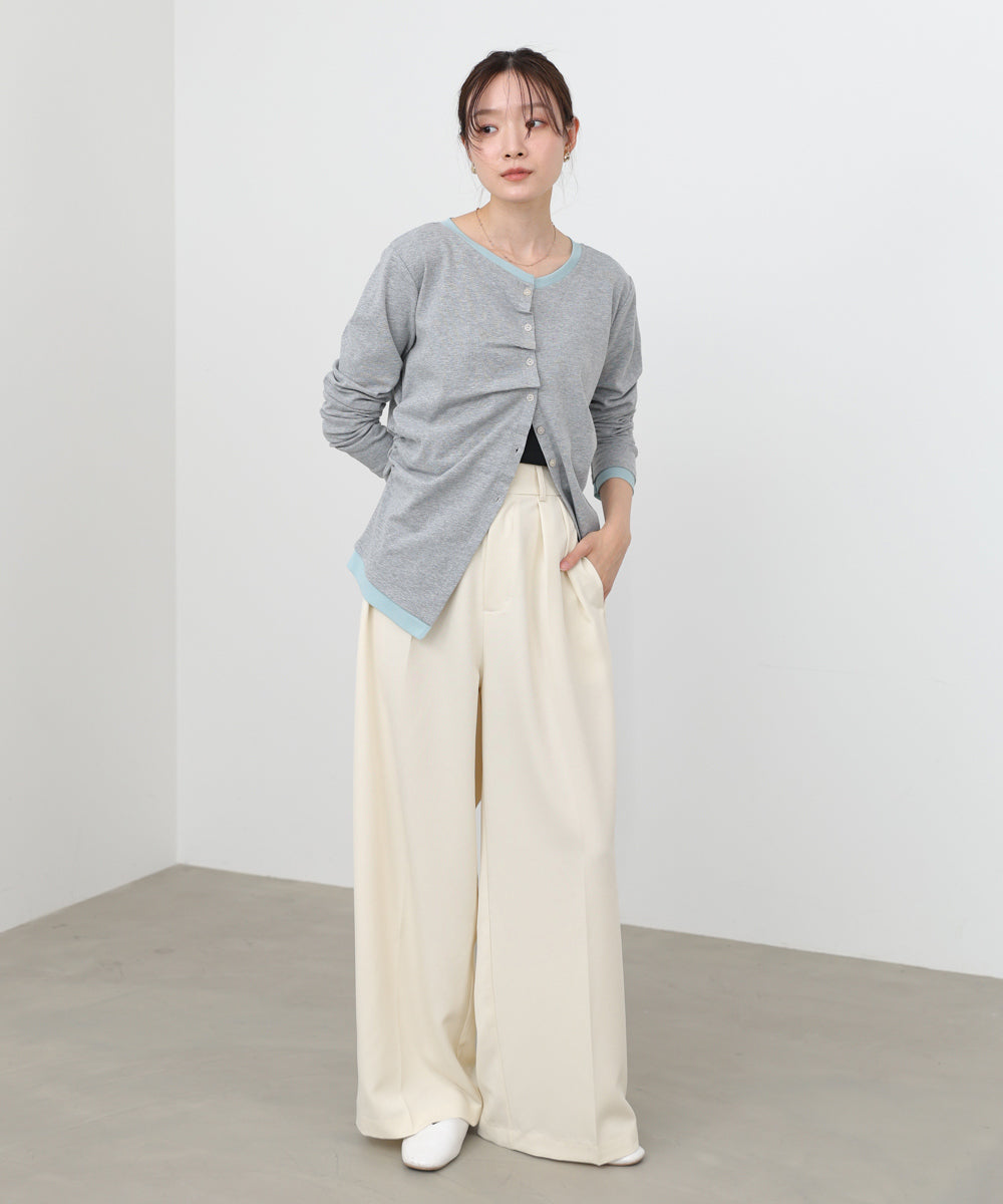 ツータックワイドパンツ