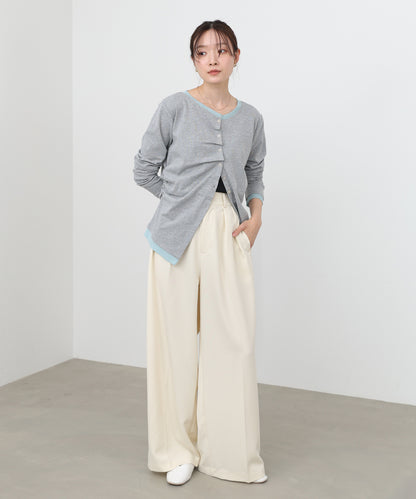 ツータックワイドパンツ