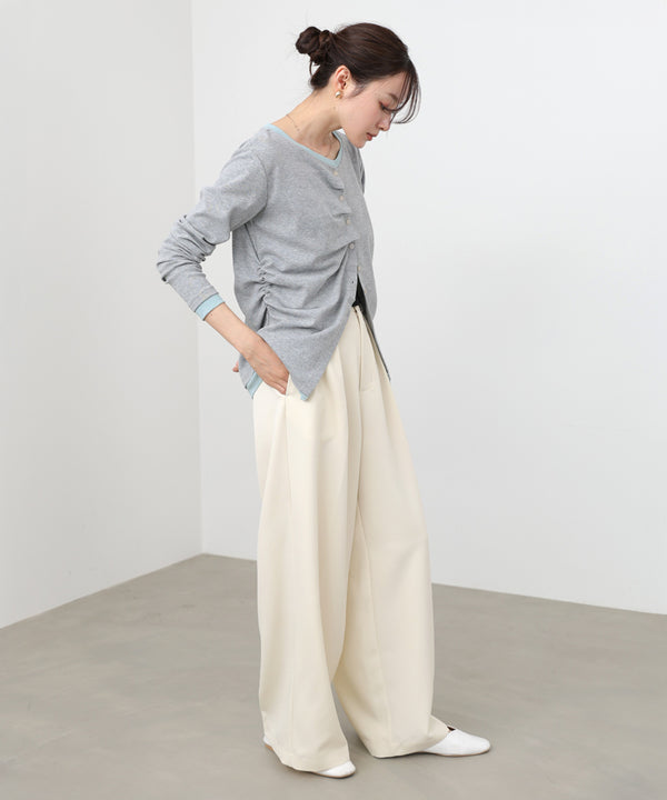 ツータックワイドパンツ