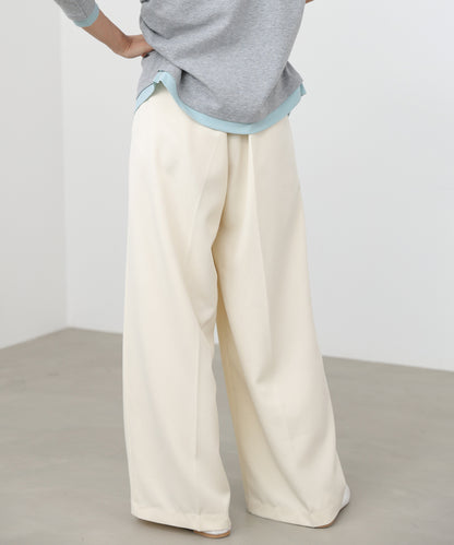 ツータックワイドパンツ