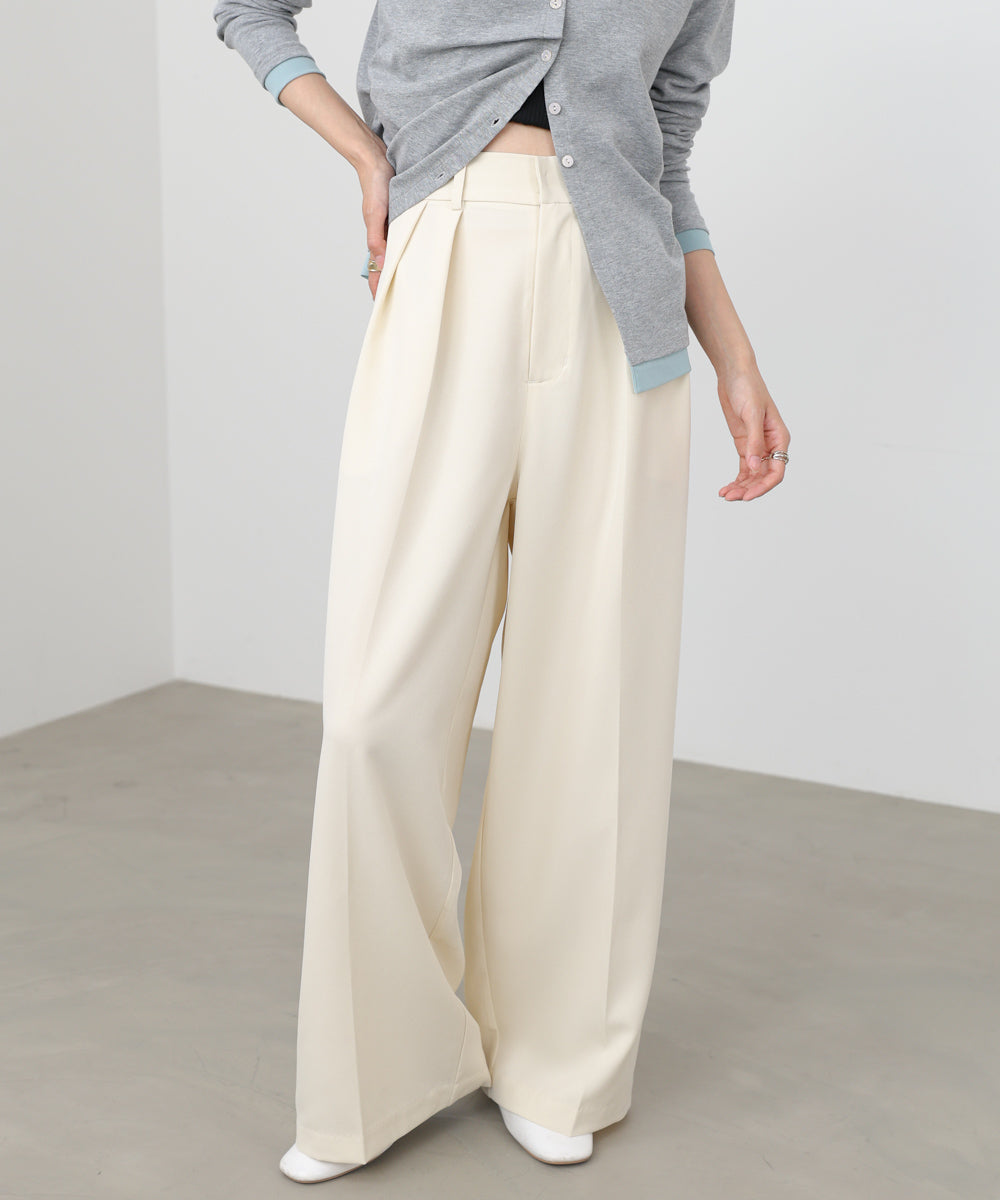 ツータックワイドパンツ