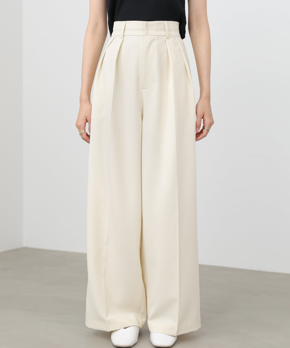 ツータックワイドパンツ