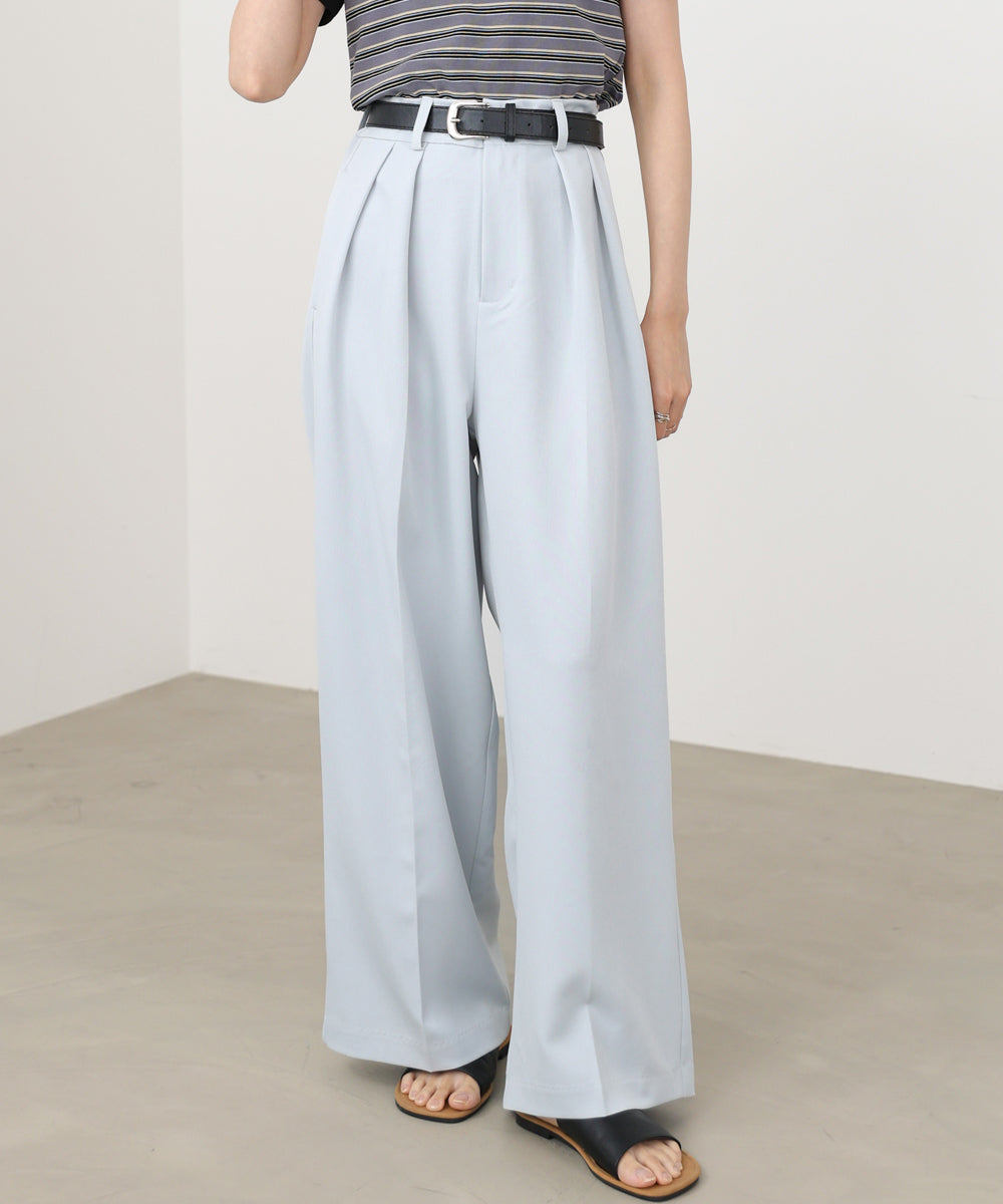 ツータックワイドパンツ