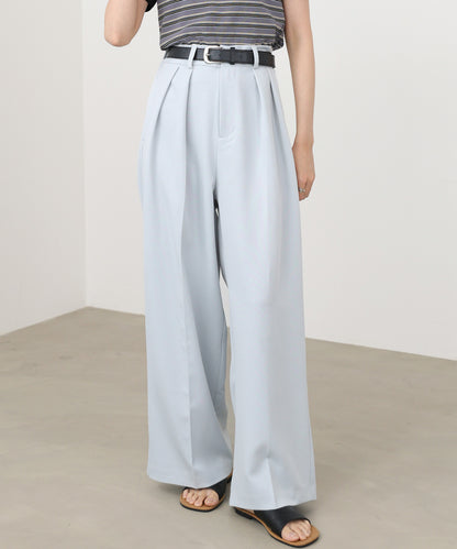 ツータックワイドパンツ