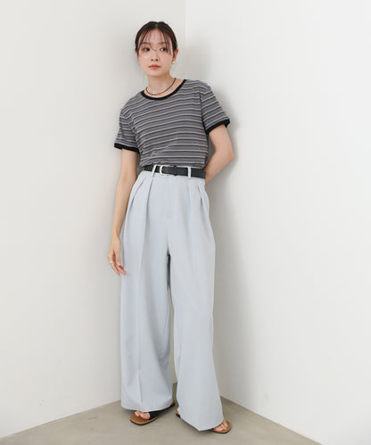 ツータックワイドパンツ