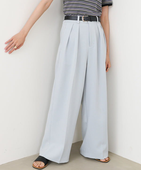 ツータックワイドパンツ