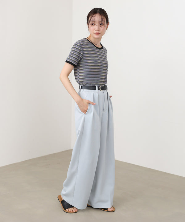 ツータックワイドパンツ