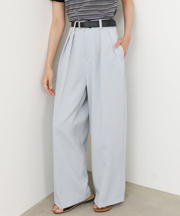 ツータックワイドパンツ