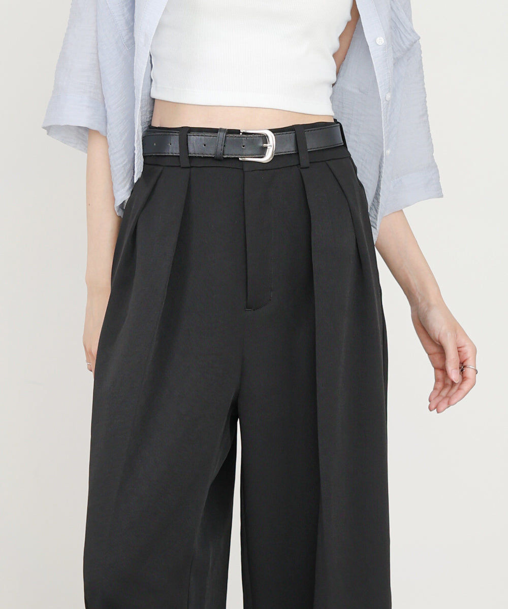 ツータックワイドパンツ