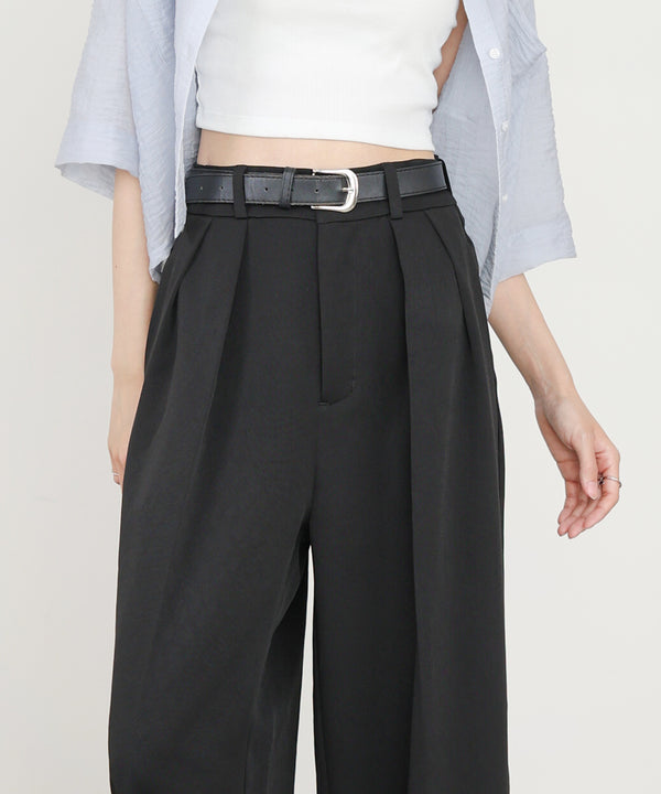 ツータックワイドパンツ