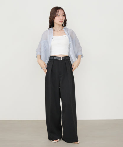 ツータックワイドパンツ