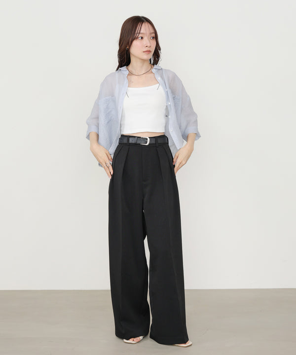 ツータックワイドパンツ
