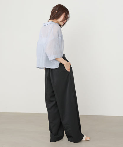 ツータックワイドパンツ