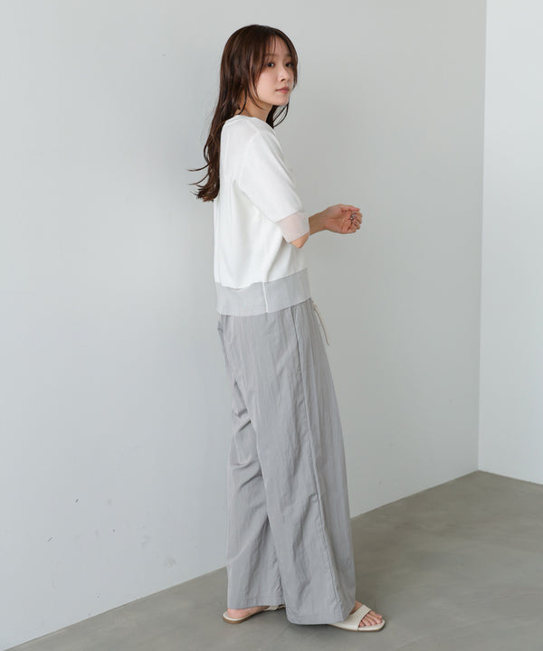 ボリュームワイドタックパンツ