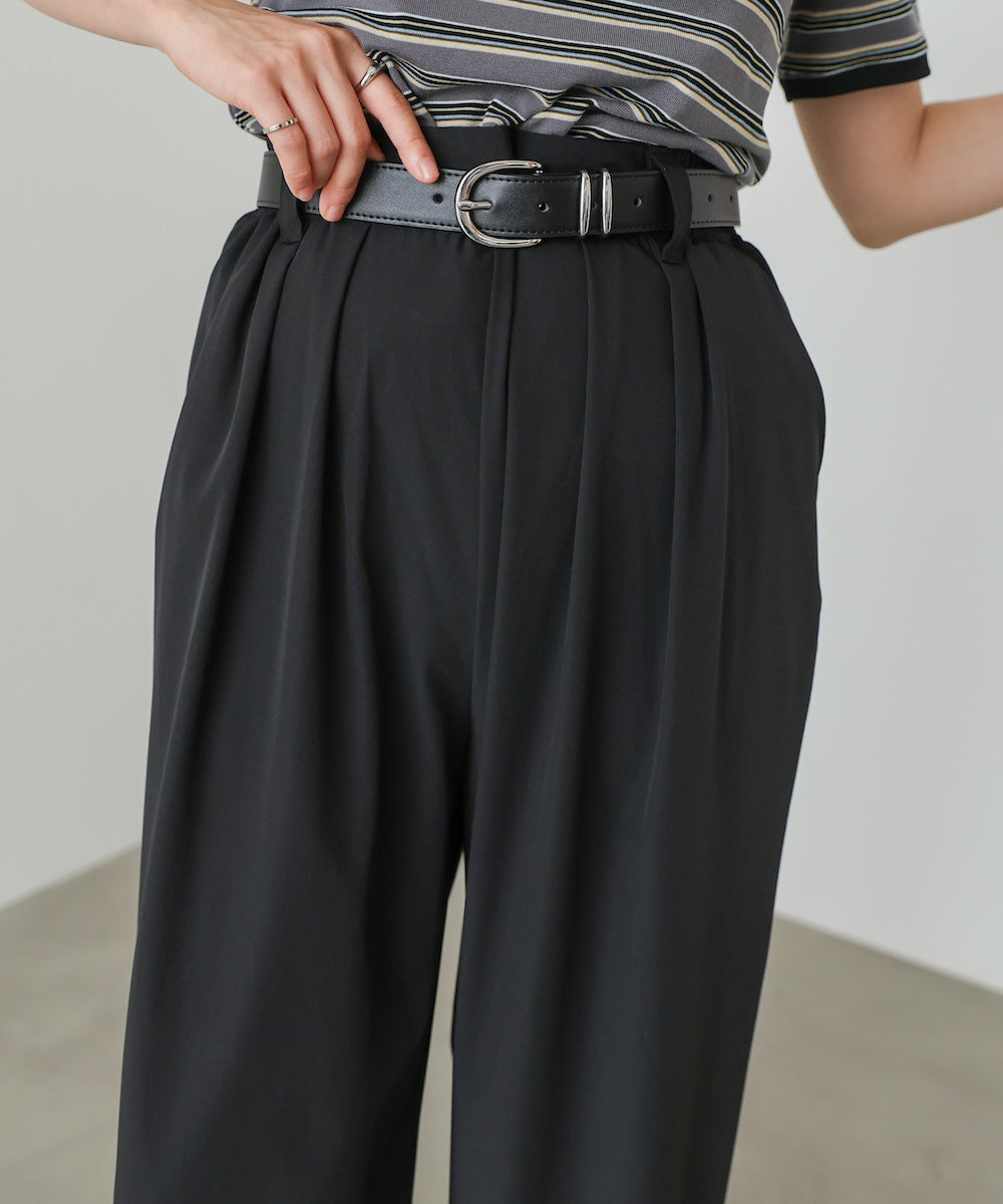 ストレッチワイドストレートパンツ