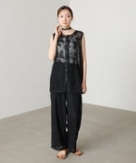 【セットアップ】リーフフラワーメッシュパンツ