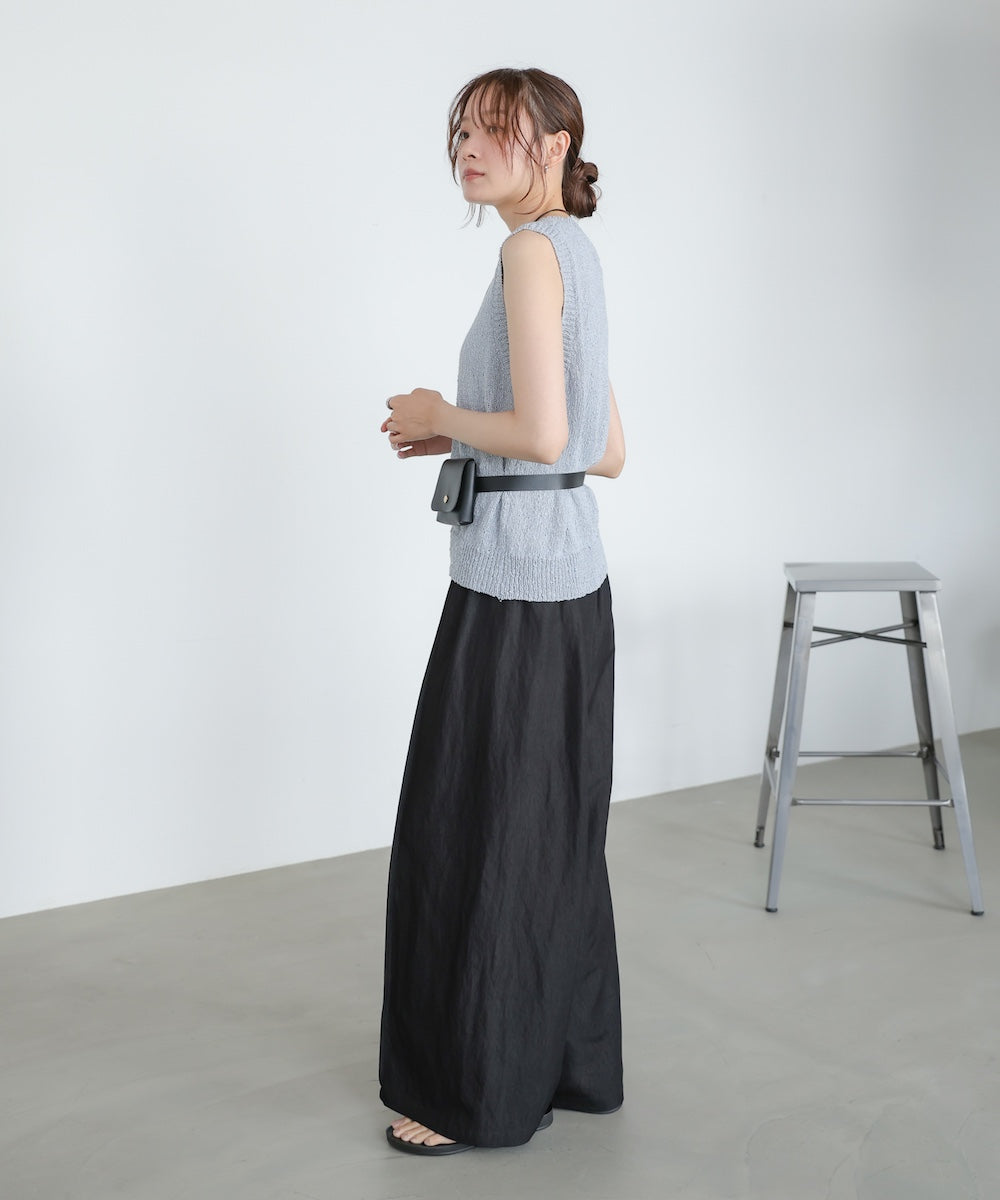 デニムライクワイドパンツ
