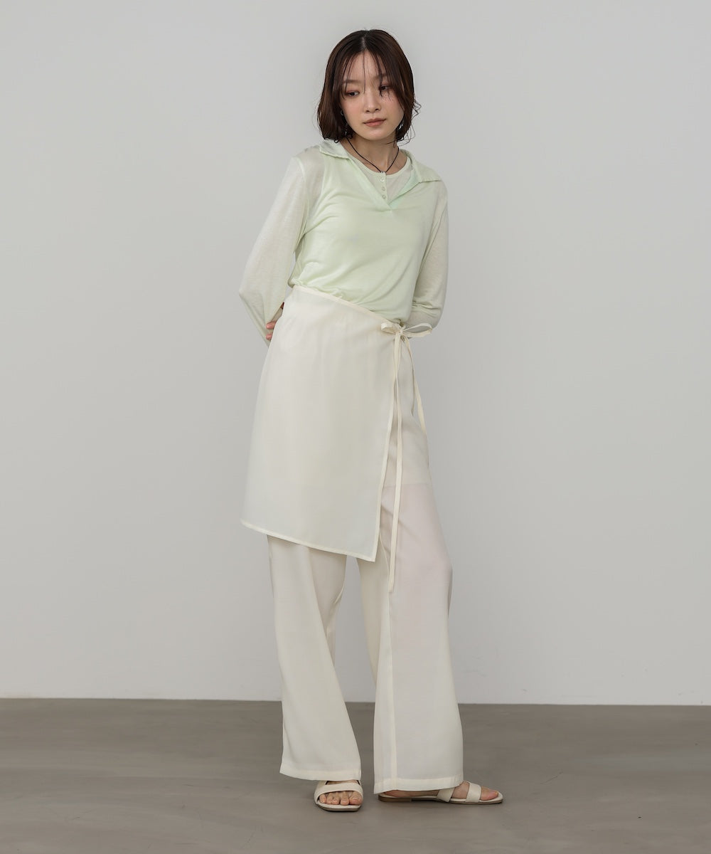 スカート付きシアーパンツ
