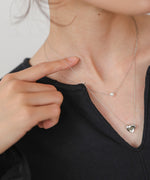 ニュアンスハートレイヤードネックレス