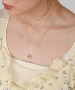 ニュアンスハートレイヤードネックレス