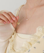 ニュアンスハートレイヤードネックレス